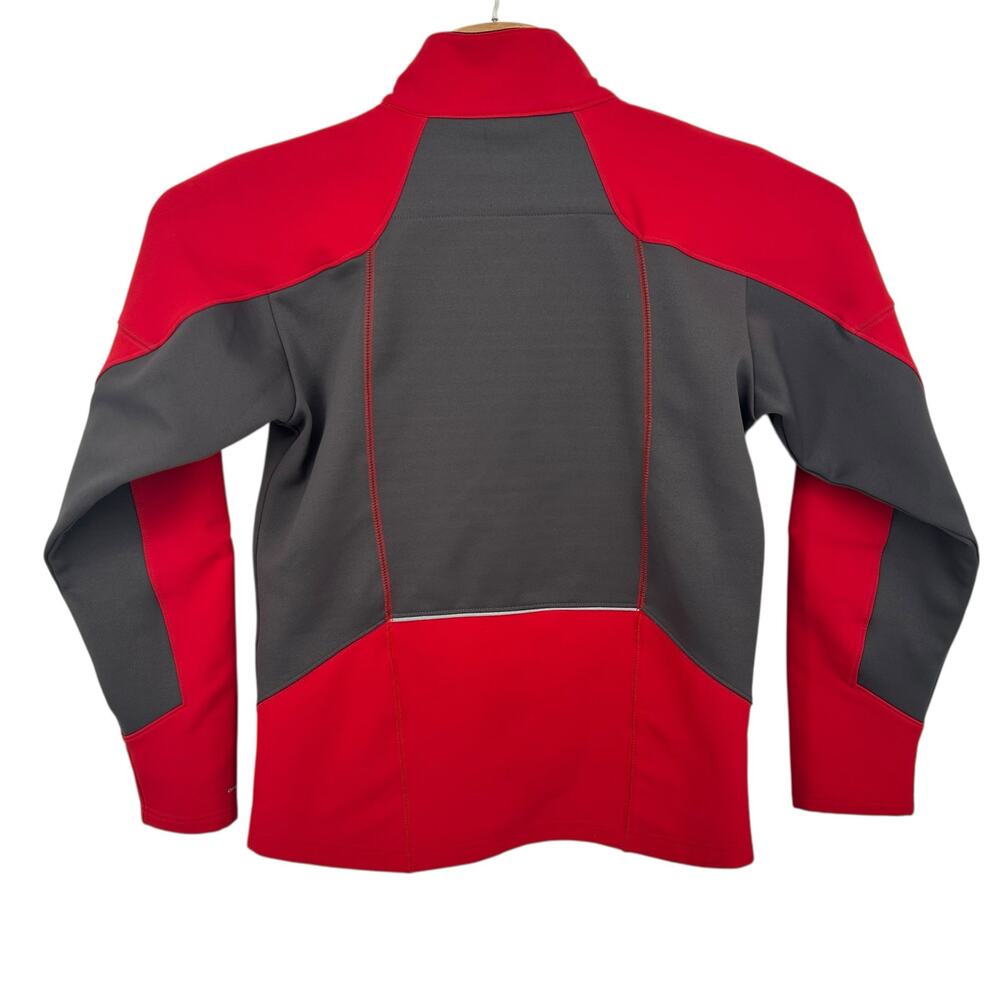 Men's Red Grey Columbia Titanium Omni-Heat Softshell Full Zip Jacket Size Small - Picture 6 of 9